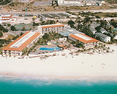 An aerial view of Aruba Beach Club.